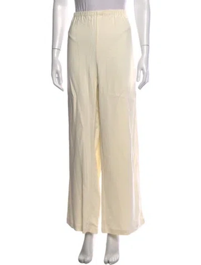 Pre-owned Solid & Striped Wide Leg Pants In Neutrals