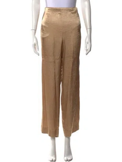 Pre-owned Solid & Striped Wide Leg Pants In Neutrals