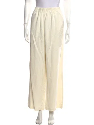 Pre-owned Solid & Striped Wide Leg Pants In Neutrals