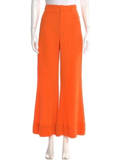 Pre-owned Solid & Striped Wide Leg Pants In Orange