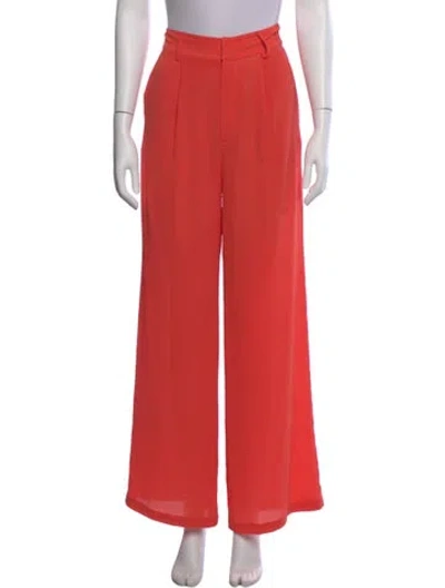 Pre-owned Solid & Striped Wide Leg Pants In Orange