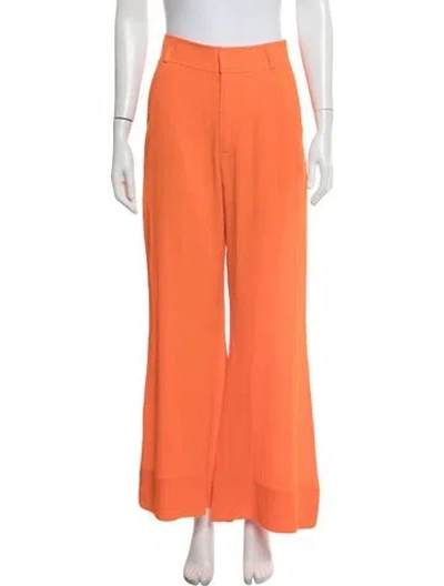 Pre-owned Solid & Striped Wide Leg Pants In Orange