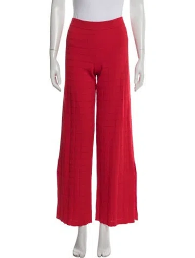 Pre-owned Solid & Striped Wide Leg Pants In Red