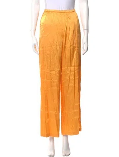 Pre-owned Solid & Striped Wide Leg Pants W/ Tags In Orange