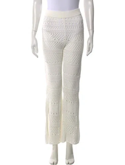 Pre-owned Solid & Striped Wide Leg Pants W/ Tags In White