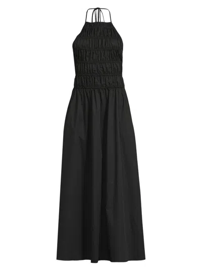 Solid & Striped Women's Meira Halter Dress In Black