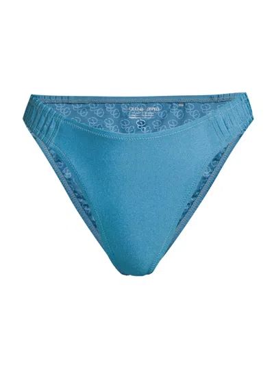 Solid & Striped Women's Solene Pintuck Bikini Bottom In Blue