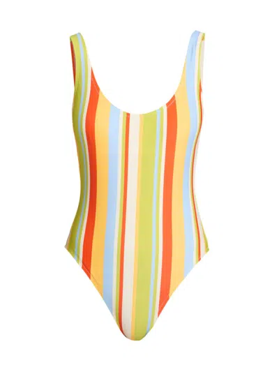 Solid & Striped Women's The Annemarie Striped One-piece Swimsuit In Multi