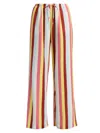 Solid & Striped Women's The Ashling Striped Drawstring Pants In Multi