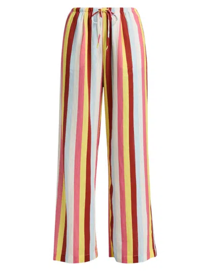 Solid & Striped Women's The Ashling Striped Drawstring Pants In Multi