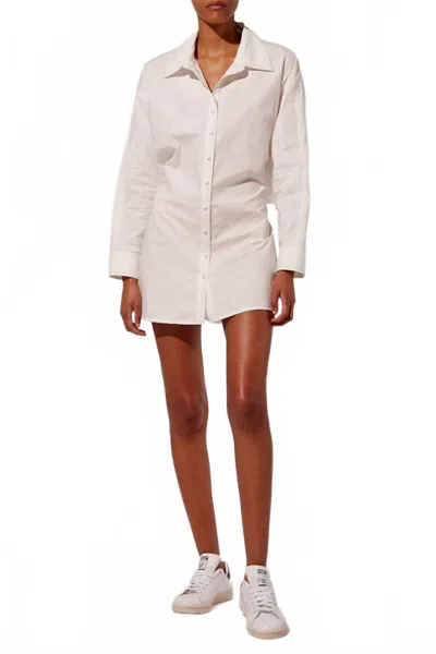 Solid & Striped Women's The Emerson Dress In Marshmellow In White