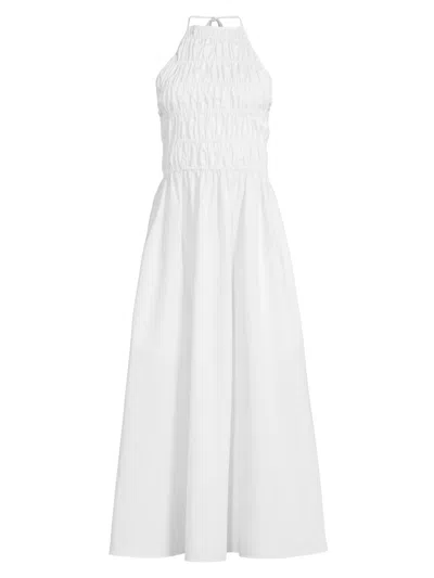 Solid & Striped Women's The Meira Cotton Sleeveless Midi-dress In White