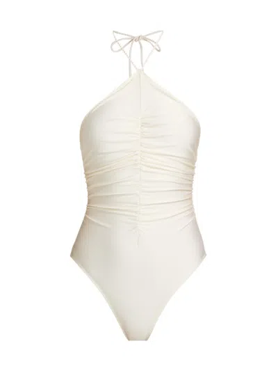 Solid & Striped Women's The Mina Halter One-piece Swimsuit In Neutral