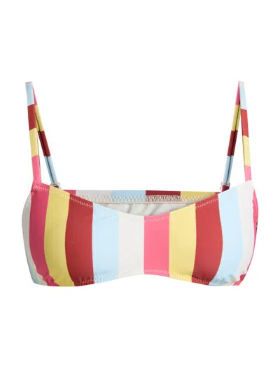 SOLID & STRIPED WOMEN'S THE RACHEL STRIPE BIKINI TOP