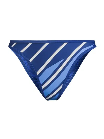 Solid & Striped Women's The Tati Striped Bikini Bottom In Blue