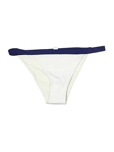 Pre-owned Solid & Striped X Re/done Swimsuit Bottoms In White
