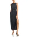 Solid & Striped X Sofia Richie Grainge The Lou Dress Noir In Noir