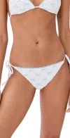 Solid & Striped X The Summer I Turned Pretty The Iris Bottom Embroidered Bows In Blue