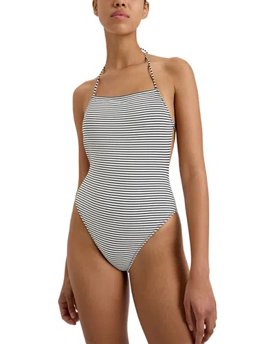 Solid & Striped The Zaria One Piece Swimsuit In Classic Breton Stripe In Multi