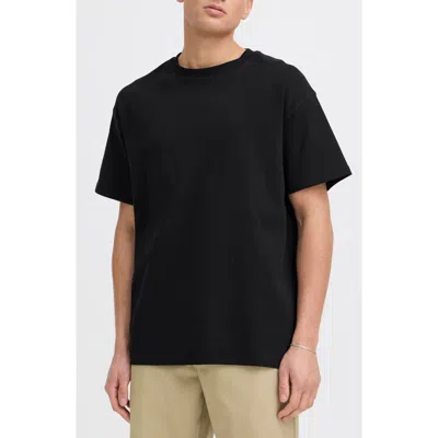Solid ! Danton Cotton Crewneck T-shirt In Black