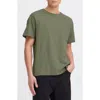 Solid ! Durant  Cotton Pocket T-shirt In Green