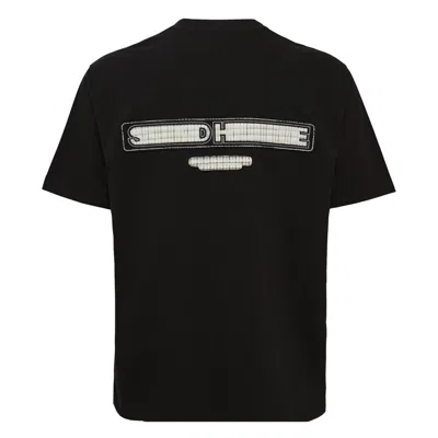 Solid Homme Back Logo T-shirt In Black