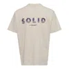 Solid Homme Back Solid Tee In Neutral