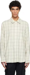 Solid Homme Beige Check Shirt In Multi