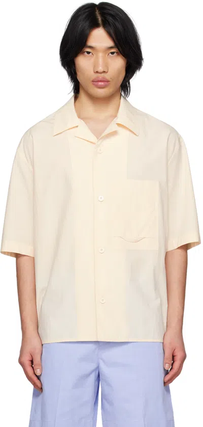 Solid Homme Beige Pocket Shirt In 429e Beige