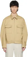 Solid Homme Beige Short Jacket In 313e Beige