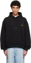 Solid Homme Black Back Logo Hoodie In Black