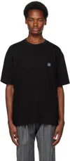 Solid Homme Graphic-print Cotton T-shirt In 624b Black