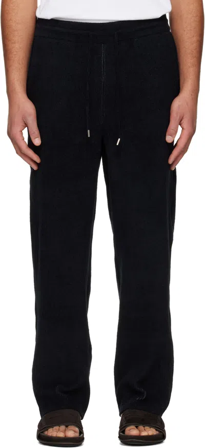 Solid Homme Black Essential Knit Trousers