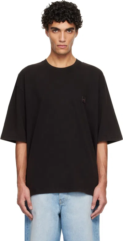 SOLID HOMME BLACK LP GRAPHIC T-SHIRT