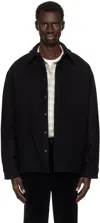 SOLID HOMME BLACK MELTON SHIRT