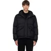 Solid Homme Black Quilted Down Jacket In Black