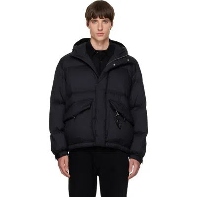 Solid Homme Black Quilted Down Jacket In A11b