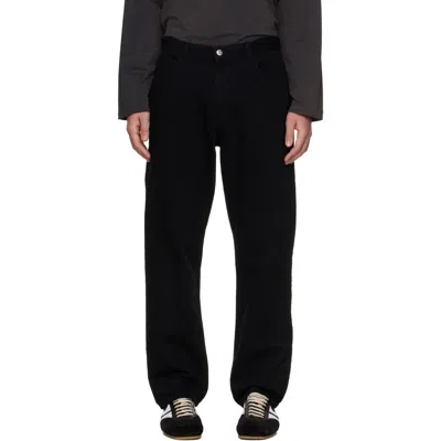 Solid Homme ブラック スリムジーンズ In Animal Print