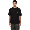 Solid Homme Black Solid Back Logo T-shirt In 821b