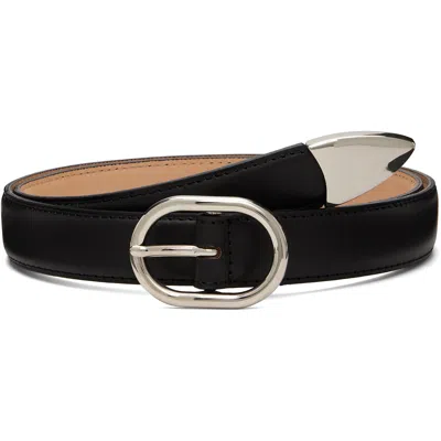 Solid Homme Black Solid Belt In 811b