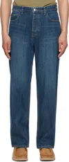 Solid Homme Blue Semi Wide Jeans In 735l