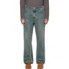 Solid Homme ブルー スリムフィット ブーツカット ジーンズ In Multi