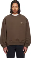 Solid Homme Brown Back Logo Sweatshirt In Brown
