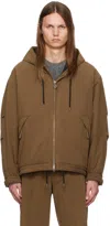 Solid Homme Brown Padded Jacket In 412d Mud