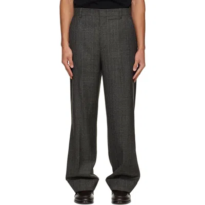 Solid Homme Brown Tweed Trousers In 921d