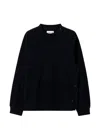 Solid Homme Button-detail Sweatshirt In Black
