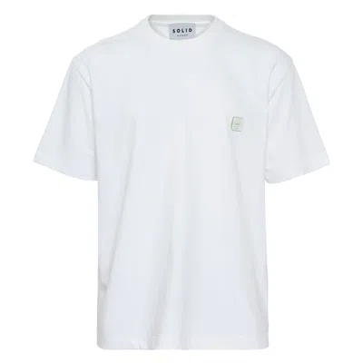 Solid Homme Charms Back Print T-shirt In White