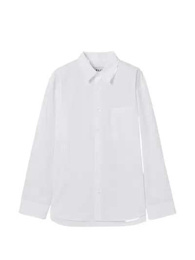 Solid Homme Chest-pocket Shirt In White