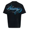 Solid Homme Cursive Obsession Back Print T-shirt In Black
