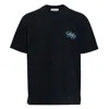 Solid Homme Cursive Obsession Back Print T-shirt In Black